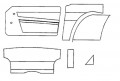 Interior Panel Kit TR6 70-73,TK2035A