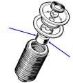 Bump Stop Front TR7 TR8, UKC1101