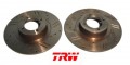 Brake Rotor Set Drilled&Slotted MGB, DF7232-3S