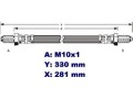 Brake Hose XJ 74-87 Rear OE