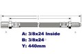 Brake Hose Front Jaguar 3.8S,MKII